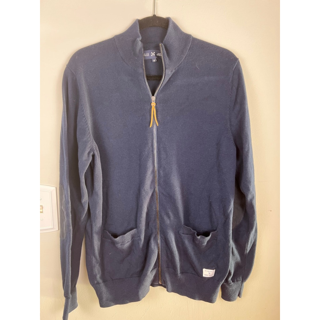 Five Four Mark Mcnairy Full-Zip Sweater Jacket Men’s Medium Navy Preppy